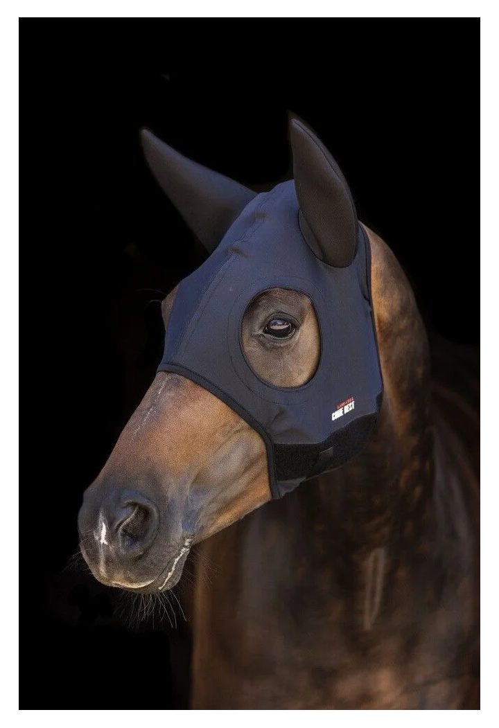 Maska uspokajająca dla konia Lami Cell z uszami | Sklep jeździecki Horse-Trade.pl