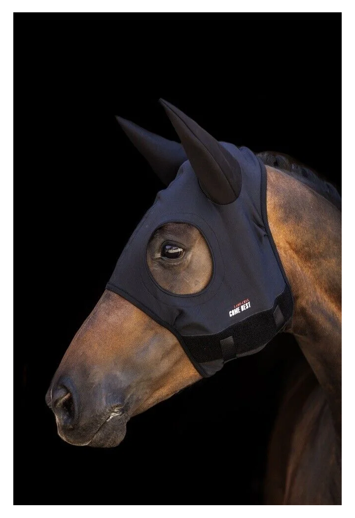 Maska uspokajająca dla konia Lami Cell z uszami | Sklep jeździecki Horse-Trade.pl