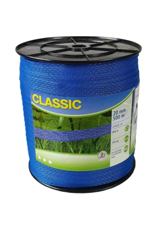 Taśma ogrodz CORRAL Classic 500m/20mm blue 6 p.