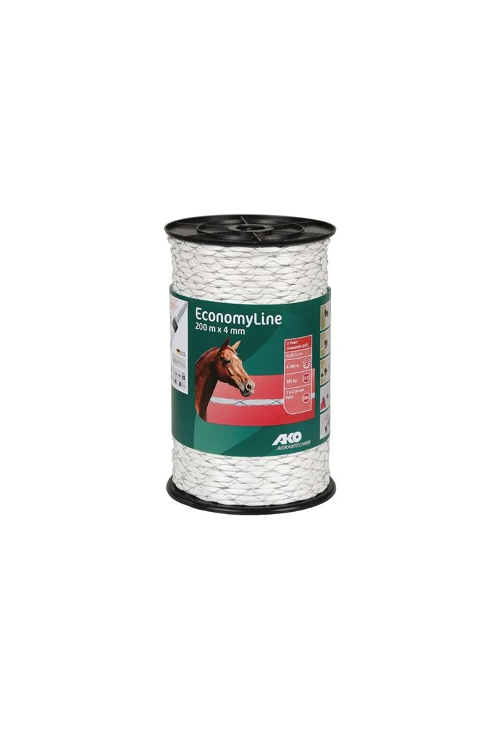 Linka ogrodz ECONOMY 200m/4mm white