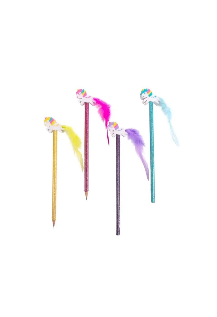 Ołówek TRENDHAUS plus gumka Jednorożec mix