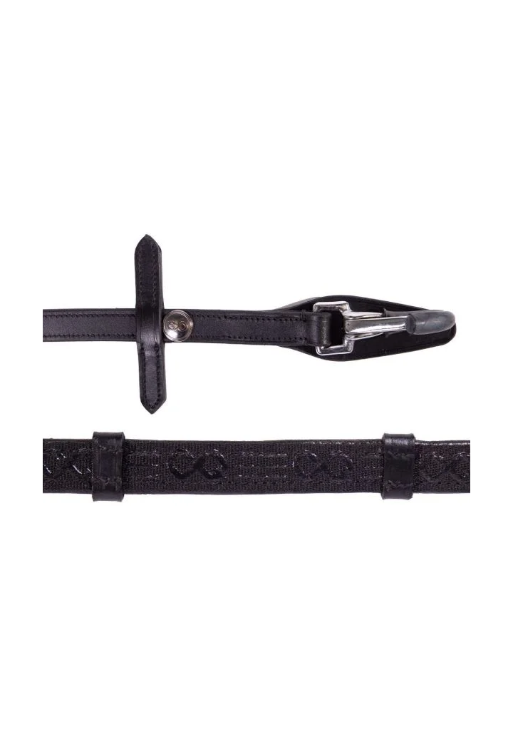 Wodze skórzane PresTEQ z stoper 8cm