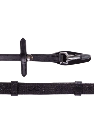 Wodze skórzane PresTEQ z stoper 12.5cm