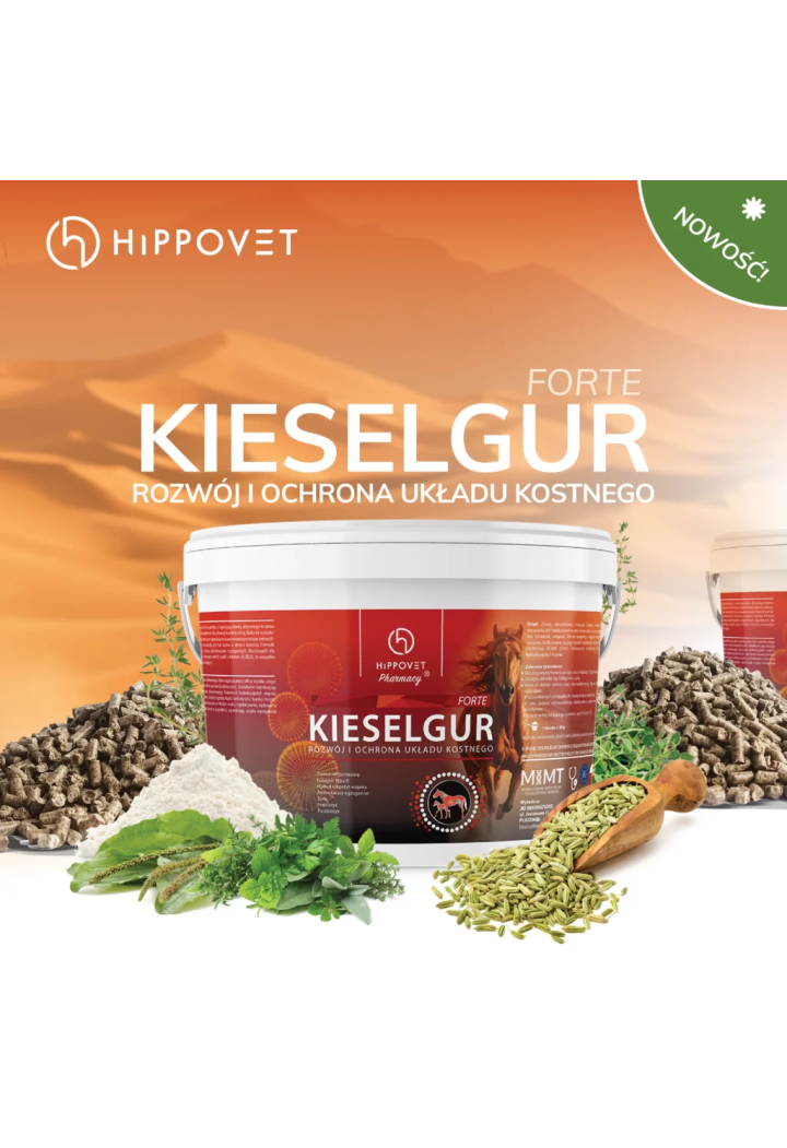 Krzem HIPPOVET Kieselgur Forte 3kg