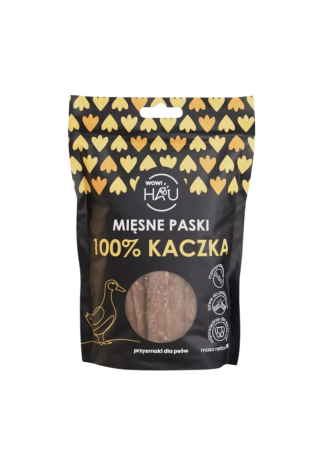 Smaczki dla psa WOW!PETS Paski Kaczka 120g