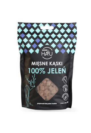 Smaczki dla psa WOW!PETS Kąski Jeleń 120g