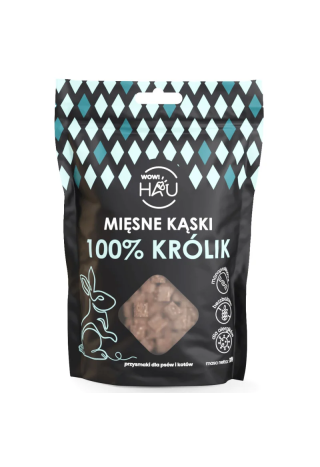 Smaczki dla psa WOW!PETS Kąski Królik 120g