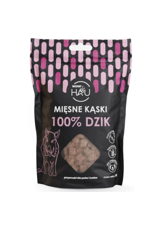 Smaczki dla psa WOW!PETS Kąski Dzik 120g