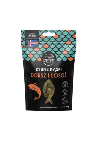 Smaczki dla psa i kota WOW!PETS Kąski 100g | Sklep jeździecki Horse-Trade.pl