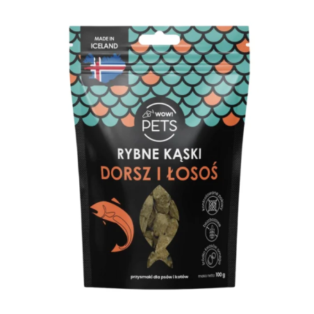 Smaczki dla psa i kota WOW!PETS Kąski 100g | Sklep jeździecki Horse-Trade.pl