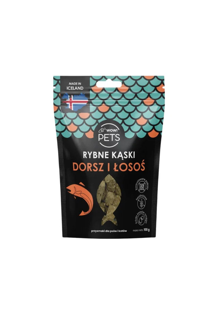 Smaczki dla psa i kota WOW!PETS Kąski 100g | Sklep jeździecki Horse-Trade.pl