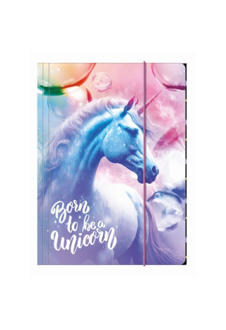 Teczka z gumką A4 DERFORM Jednorożec15
