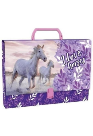 Teczka z rączką DERFORM A4/95mm Konie25