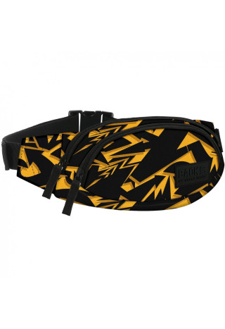 Saszetka na biodra BACKUP A42 Żółte wzory