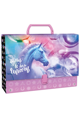 Teczka z rączką DERFORM A4/95mm Jednorożec15