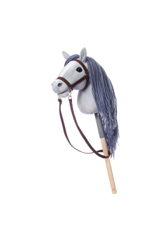 Koń na kiju HoppiHorse HobbyHorse A4 grey | Sklep jeździecki Horse-Trade.pl
