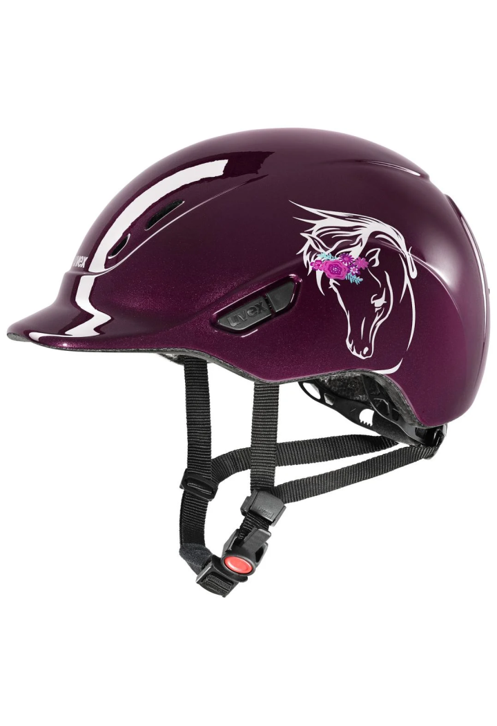 Kask UVEX Kidoxx flower burgund shiny XXXS (49-54)