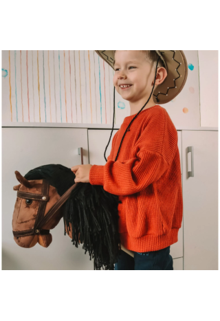 Pluszak TED Pluszak Koń na kiju z lejcami