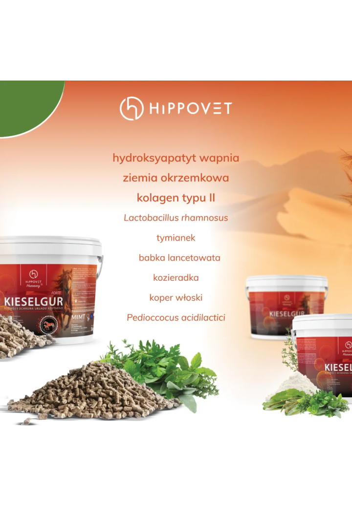 Krzem HIPPOVET Kieselgur Forte 5kg