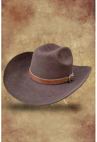 Kapelusz kowbojski WILDBILL filcowy darkbrown