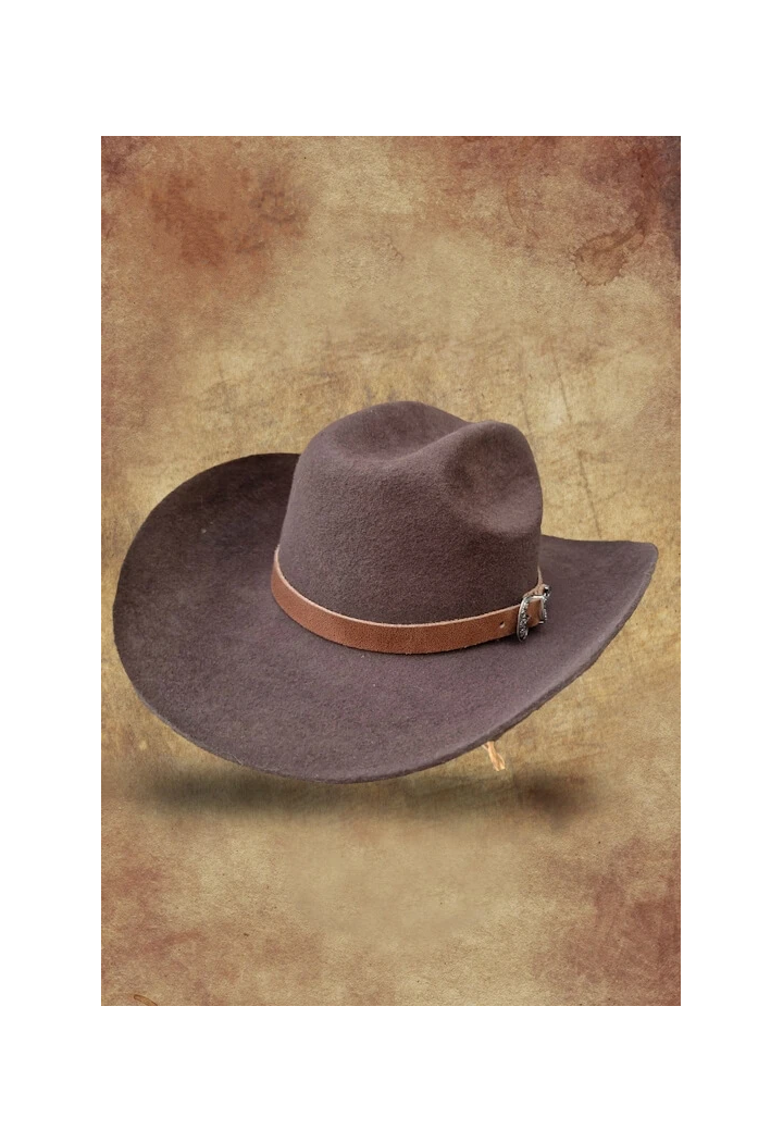 Kapelusz kowbojski WILDBILL filcowy darkbrown