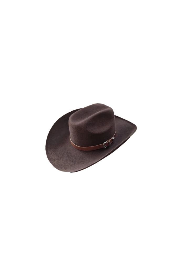 Kapelusz kowbojski WILDBILL filcowy darkbrown