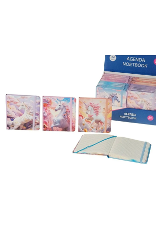 Notes z gumką ADAR Kratka Jednorożec