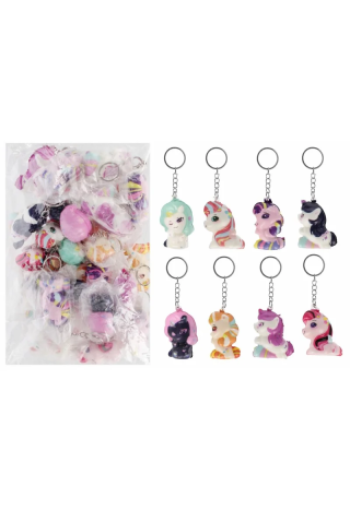 Brelok SQUISHY Unicorn 6cm mix