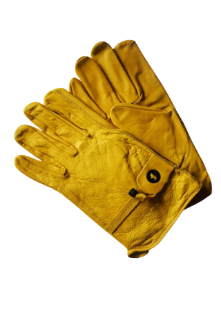 Rękawiczki jeździeckie WILDBILL yellow skóra L