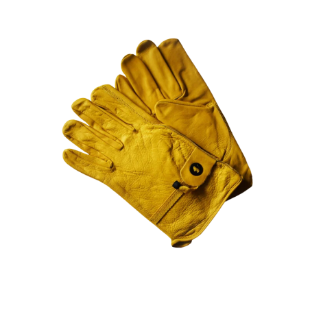 Rękawiczki jeździeckie WILDBILL yellow skóra L