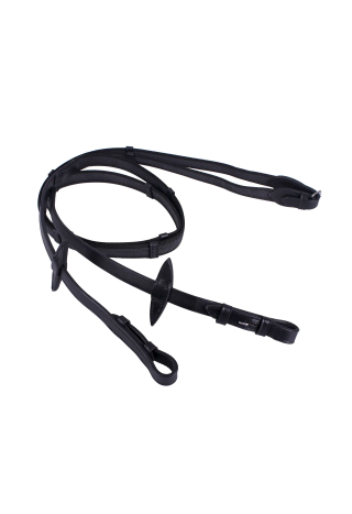 Wodze gumowane QHP Anti-slip z/stop