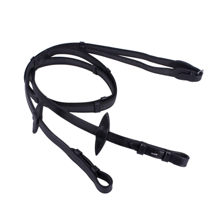 Wodze gumowane QHP Anti-slip z/stop