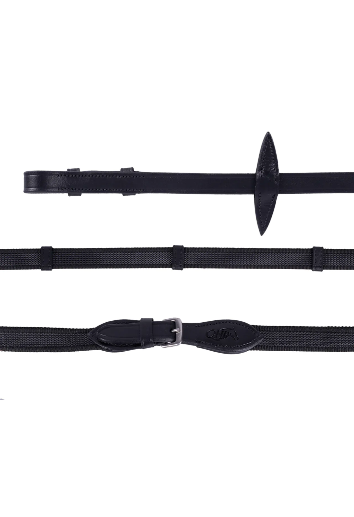 Wodze gumowane QHP Anti-slip z/stop