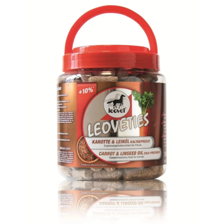 Przysmak dla koni LEOVET 1100g marchew+len