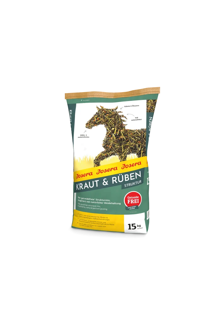 Pasza bezzbozowa JOSERA KrautRuben Struktur 15kg | Sklep jeździecki Horse Trade.pl