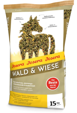 Pasza na uklad oddechowy JOSERA WaldWiese 15kg | Sklep jeździecki Horse Trade.pl