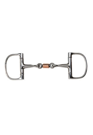 Wędzidło oliwka FEELING D-ring 14mm 2*łam