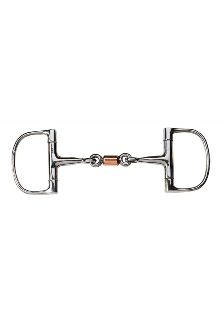 Wędzidło oliwka FEELING D-ring 14mm 2*łam