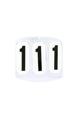 Numerek startowy CANTERCLUB kwadratowy na rzep