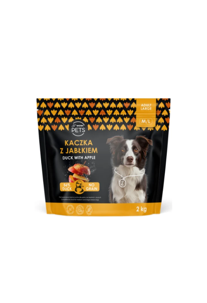 Sucha Karma WOW!PETS Kaczka/Jabłko PiesML 2kg
