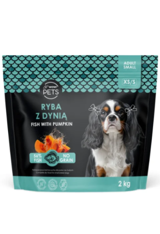 Sucha Karma WOW!PETS Ryba/Dynia PiesXSS 2kg