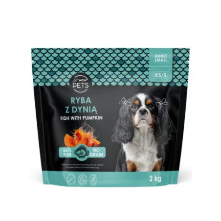 Sucha Karma WOW!PETS Ryba/Dynia PiesXSS 2kg