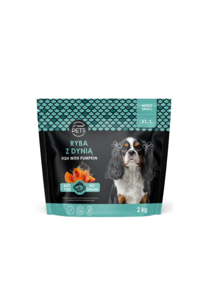 Sucha Karma WOW!PETS Ryba/Dynia PiesXSS 2kg