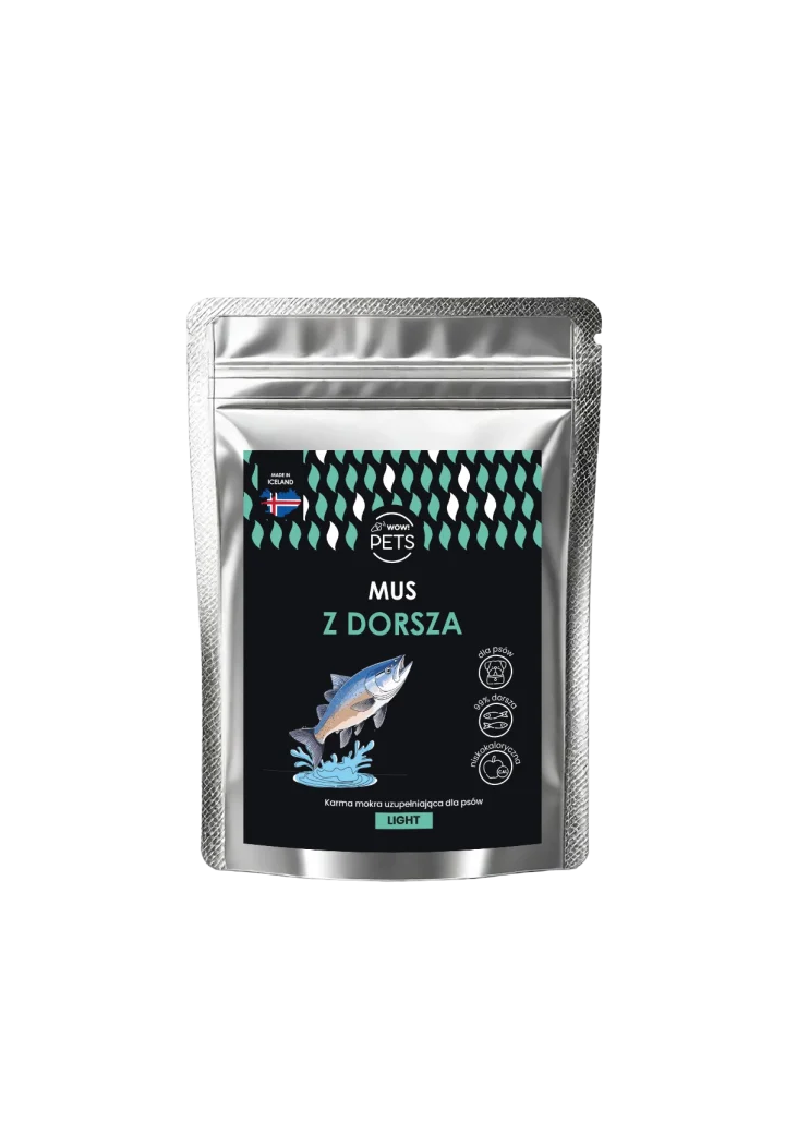 Karma saszetka dla psa WOW!PETS Mus z Dorsza 100g