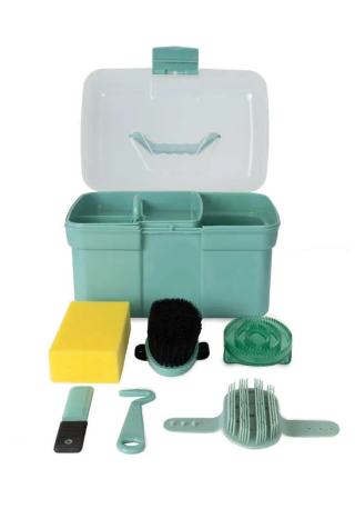 Skrzynka+szczotki HORZE KidsGroomingBox