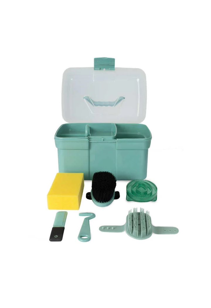 Skrzynka+szczotki HORZE KidsGroomingBox