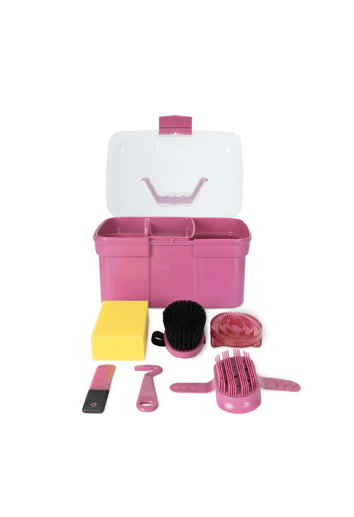 Skrzynka+szczotki HORZE KidsGroomingBox