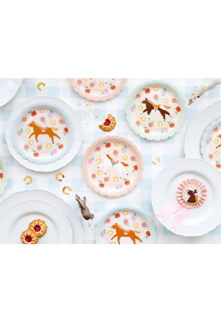 Talerzyki papierowe PARTYDECO Konik 6szt