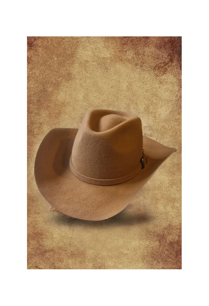 Kapelusz kowbojski WILDBILL filcowy lightbrown
