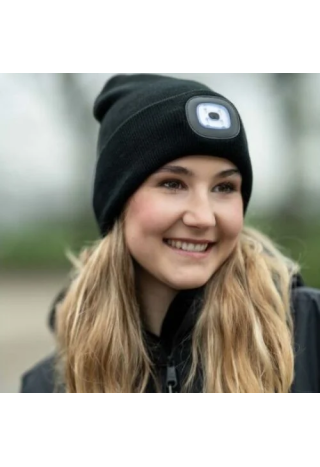 Czapka ze światłem LED HKM Honey